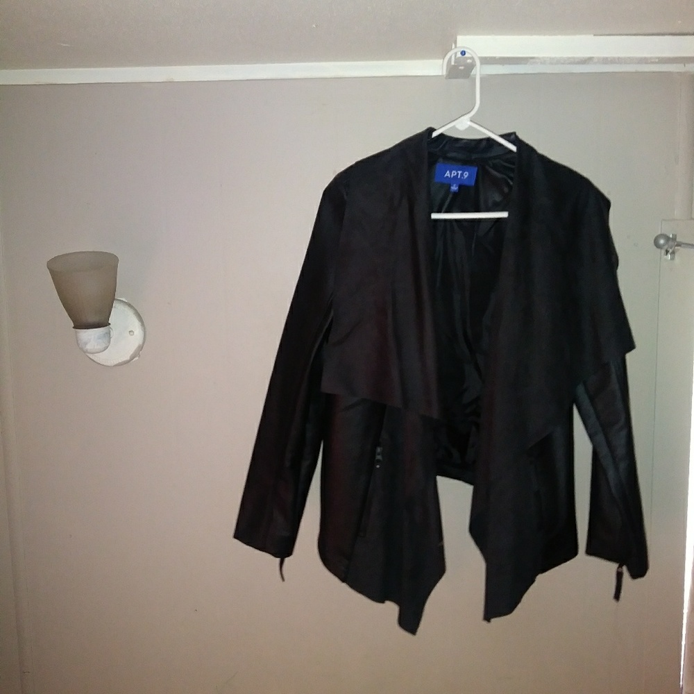 Faux Leather Black Jacket